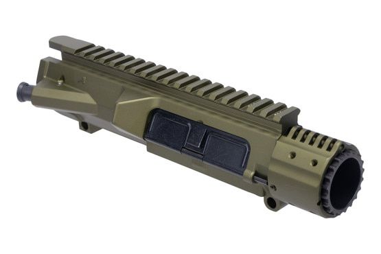 Aero Precision enhanced AR-10 upper receiver, olive drab green.